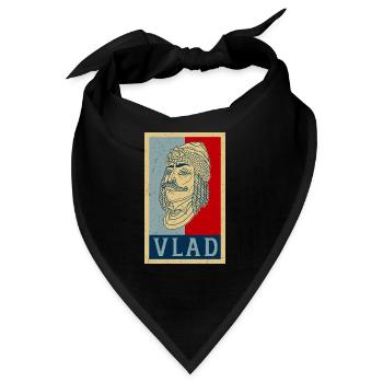 Vlad Tepes Dracula Vampir Rumänien Spruch - Bandana - Schwarz - Vorne