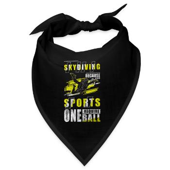 Skydiving Luft Leidenschaft Fallschirmsport - Bandana - Schwarz - Vorne