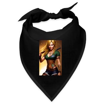 trendy girl - danger - Bandana - Schwarz - Vorne