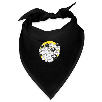 Schafe beobachten Dich - Bandana - Schwarz - Vorne