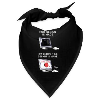 Designerin Grafiker Grafik Designer Künstler - Bandana - Schwarz - Vorne