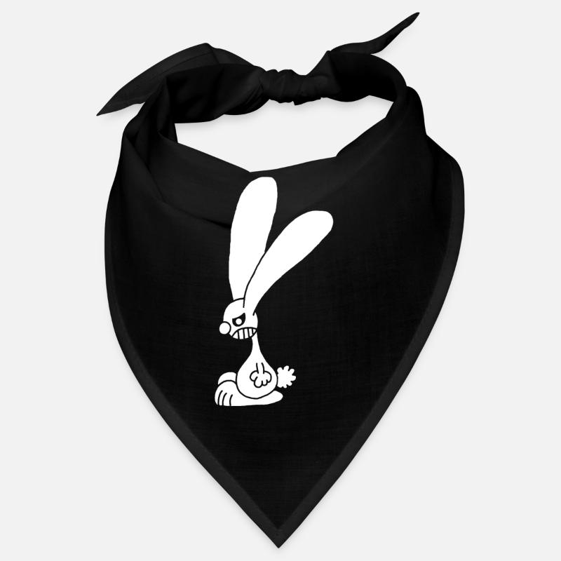 Grumpy white rabbit Bandana
