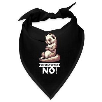 Before You Ask Frettchen Frettchenbesitzer Nager - Bandana - Schwarz - Vorne