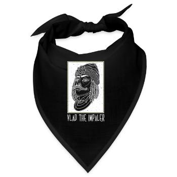 Vampir Balkan Vlad Tepes Rumänien Impaler - Bandana - Schwarz - Vorne
