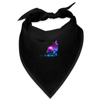 Universe Cat Space Celestial Galaxies Cosmos Gift - Bandana - Schwarz - Vorne