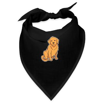 Golden Retriever - Bandana - Schwarz - Vorne