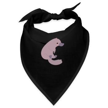 Schnabeltier - Bandana - Schwarz - Vorne