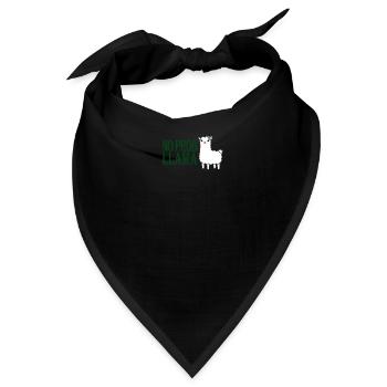 Kein Prob Lama Spanisches Lama - Bandana - Schwarz - Vorne