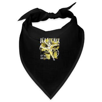 Handball Spruch Handballspieler Handballer Humor - Bandana - Schwarz - Vorne