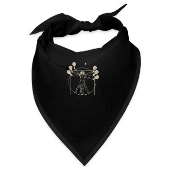 Vitruvian Man Padel Tennis Paddle - Bandana - Schwarz - Vorne