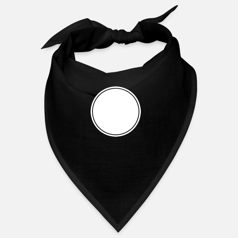 Cercle blanc auto-conception Bandana