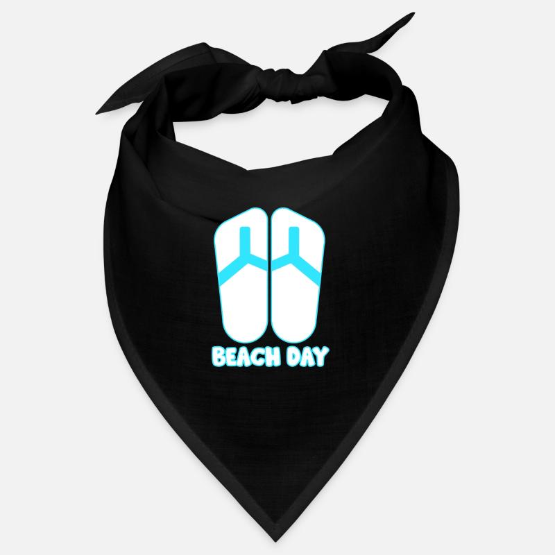 Beach Day weiß/blau Bandana