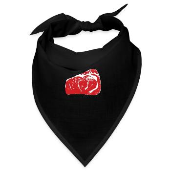 saftiges Steak - Bandana - Schwarz - Vorne