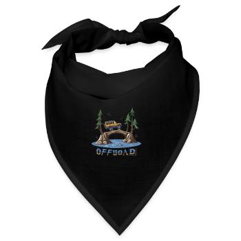 Geländewagen - Bandana - Schwarz - Vorne