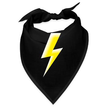 Smiley Flash - Bandana - Schwarz - Vorne