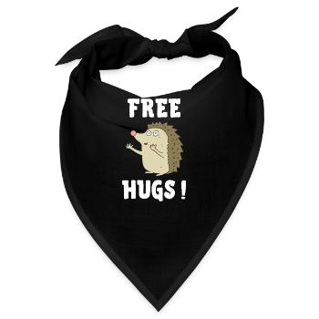 free hugs - Bandana - Schwarz - Vorne