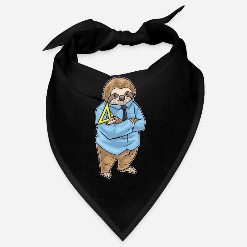 Faultier Mathe Lehrer Schule Bandana