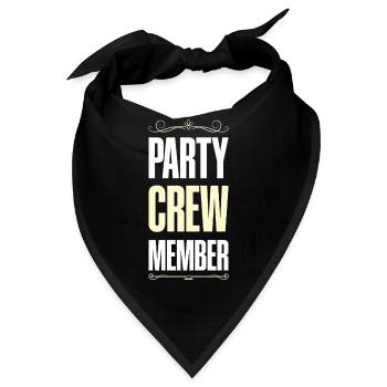 Party Crew - Bandana - Schwarz - Vorne