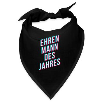 Ehren Mann des Jahres - Bandana - Schwarz - Vorne