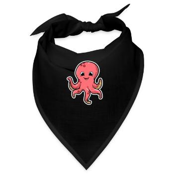 Oktopus - Bandana - Schwarz - Vorne