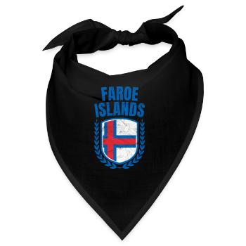 Färöer Inseln - Bandana - Schwarz - Vorne