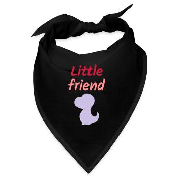 Little friend (Dinosaurierbaby) - Bandana - Schwarz - Vorne
