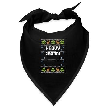 Heavy Christmas - Ugly Christmas - Bandana - Schwarz - Vorne