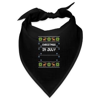 Christmas In July - Ugly Christmas - Bandana - Schwarz - Vorne