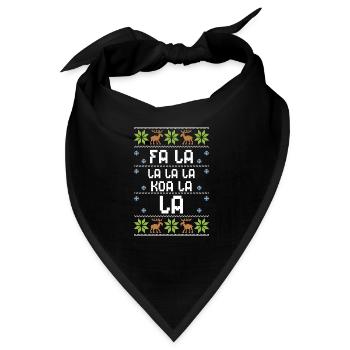 Fa La La La La Koa La La - Bandana - Schwarz - Vorne