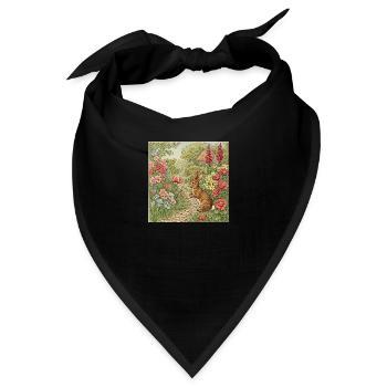Beliebte Elemente, die miteinander verzahnt sind - Bandana - Schwarz - Vorne