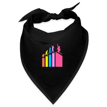 Ski Skiurlaub - Bandana - Schwarz - Vorne