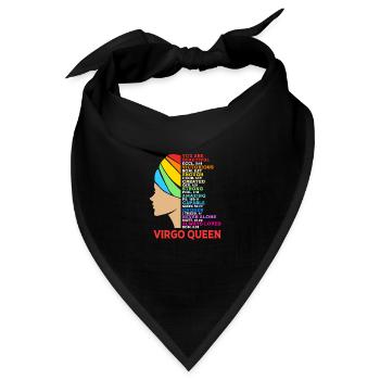 Sternzeichen Jungfrau - Bandana - Schwarz - Vorne