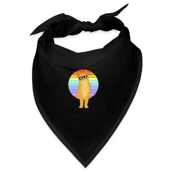Tabby Katze - Bandana - Schwarz - Vorne