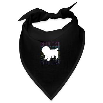 Shih Tzu - Bandana - Schwarz - Vorne