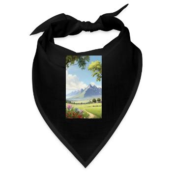 Landschaft - Bandana - Schwarz - Vorne