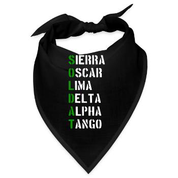 Soldat. Soldaten. Bundeswehr. Bundesheer. - Bandana - Schwarz - Vorne