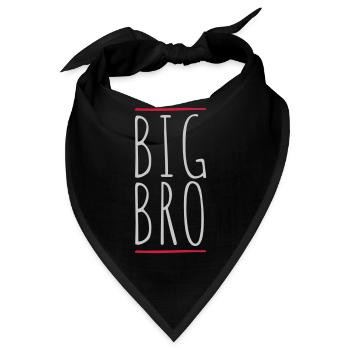 Balken Logo Big Bro - Bandana - Schwarz - Vorne