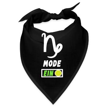Astrologie Statement Horoskop Steinbock Tierkreis - Bandana - Schwarz - Vorne