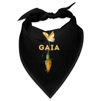 Atmet in Blüte - Bandana - Schwarz - Vorne
