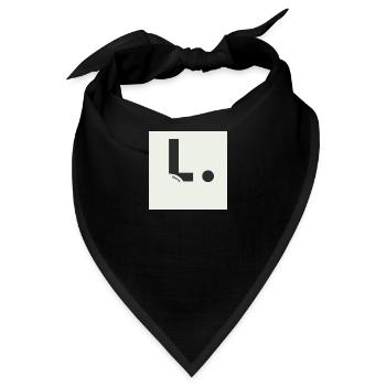 Persönliche Namen - Bandana - Schwarz - Vorne