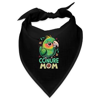 Wellensittich Sittich Mom - Bandana - Schwarz - Vorne