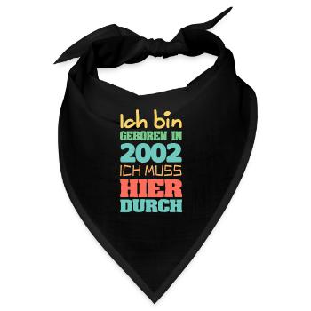 2002 - Bandana - Schwarz - Vorne