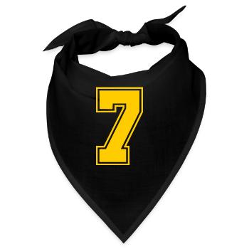 7 - Bandana - Schwarz - Vorne