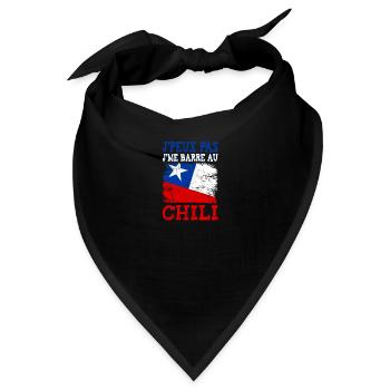 Ich kann nicht nach Chile - Bandana - Schwarz - Vorne