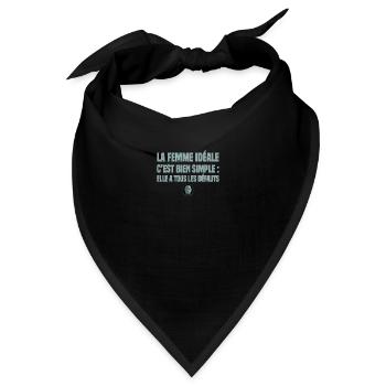 Antwort: Die ideale Frau, sie hat alle Fehler - Bandana - Schwarz - Vorne