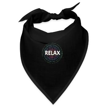 Entspann dich, Yoga, Spirituell - Bandana - Schwarz - Vorne