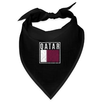 Katar - Bandana - Schwarz - Vorne