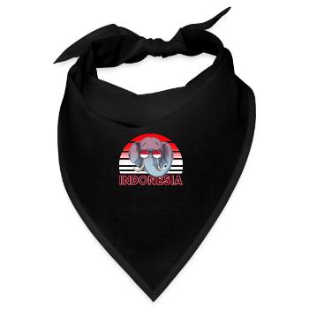 Indonesien - Bandana - Schwarz - Vorne