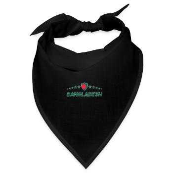 Bangladesch - Bandana - Schwarz - Vorne