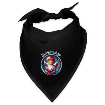 Ich bin ein Engel - Bandana - Schwarz - Vorne